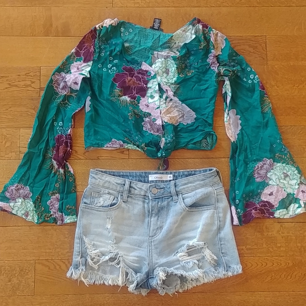 Hawaiian styled crop top